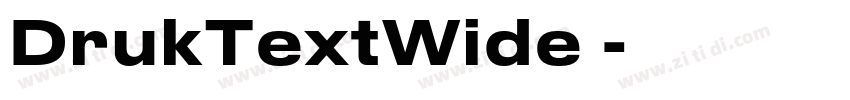 DrukTextWide 字体转换